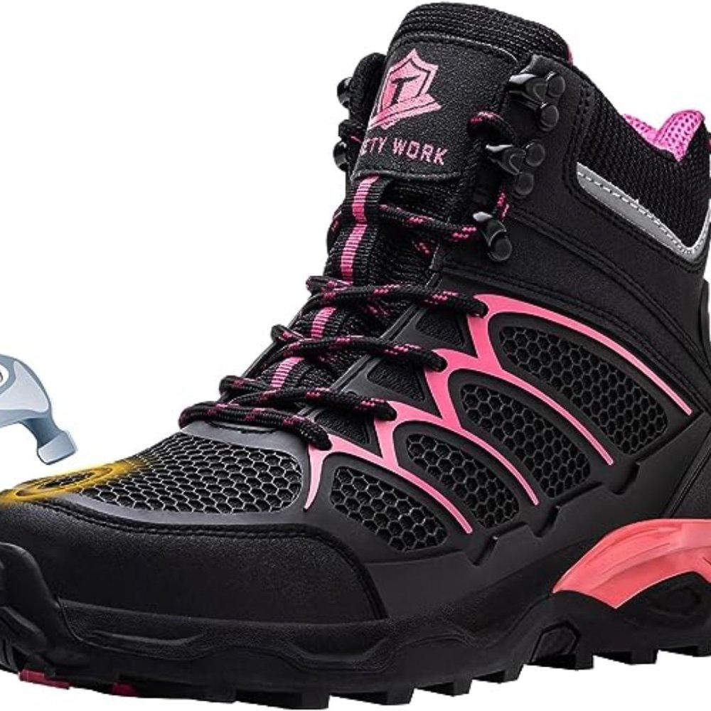 KELODON Steel Toe Boots for Women